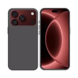 Coque Silicone Compatible pour Apple iPhone 17 Pro Max/iPhone 18 Pro Max 34 Gris Foncé