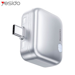 Adaptateur USB-C Yesido CA209 Charge Intelligente & Coupure Automatique 140W Gris