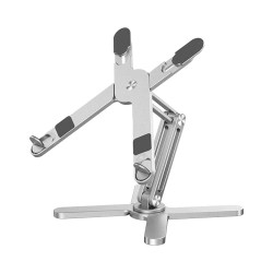 Support pour Ordinateur Portable Ergonomique & Pliable Argent