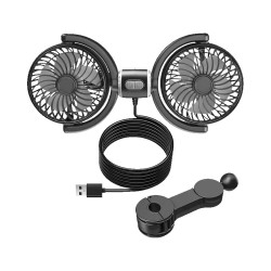 Ventilateur Fixation Sièges Arrière Noir – PhoneFrance