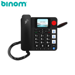 Téléphone Fixe 4G Binom FX1 Noir – PhoneFrance