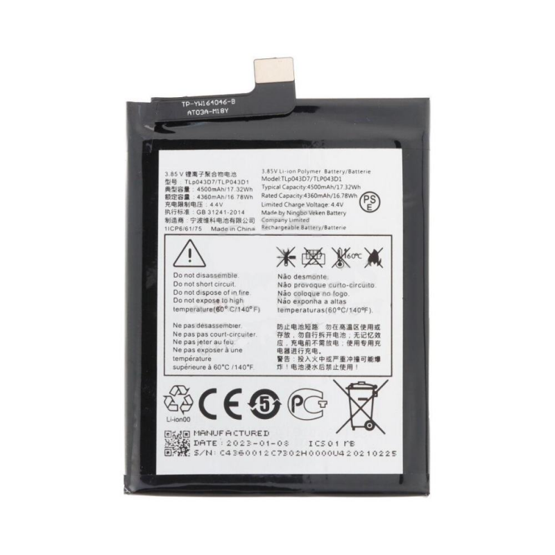 Batterie T799H/T799B/20 Pro TLP043D1 TLP043D7 – PhoneFrance