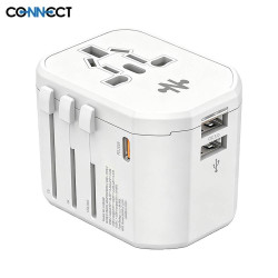 Adaptateur CONNECT MC-CUB20W 20W 4 en 1 Blanc – PhoneFrance