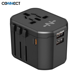 Adaptateur CONNECT MC-CUN20W 20W 4 en 1 Noir – PhoneFrance