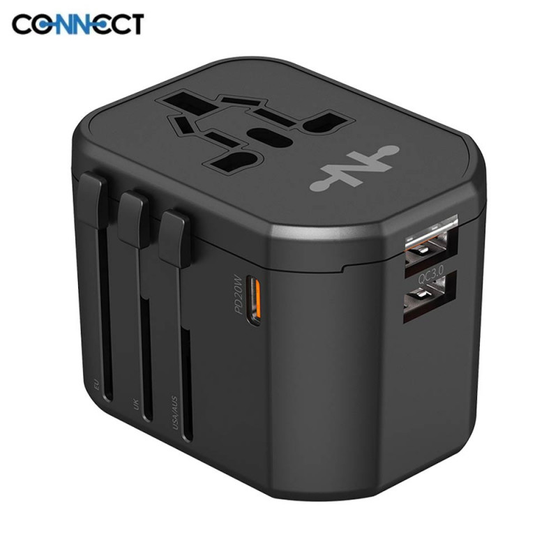 Adaptateur CONNECT MC-CUN20W 20W 4 en 1 Noir – PhoneFrance
