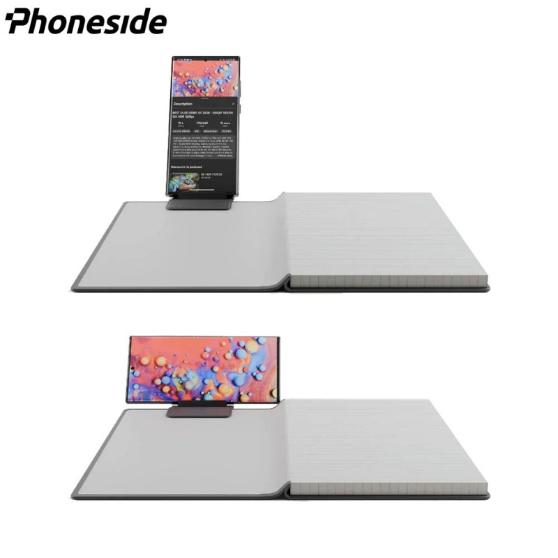 Support Phoneside Note Carnet & Cahier Noir – PhoneFrance