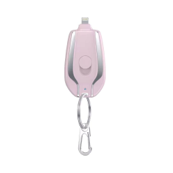 Batterie Bank Porte Clé Lightning 1500mAh Rose – PhoneFrance