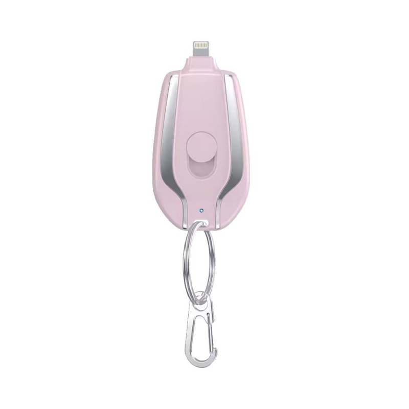 Batterie Bank Porte Clé Lightning 1500mAh Rose – PhoneFrance