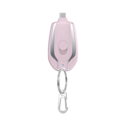 Batterie Bank Porte Clé USB-C 1500mAh Rose – PhoneFrance