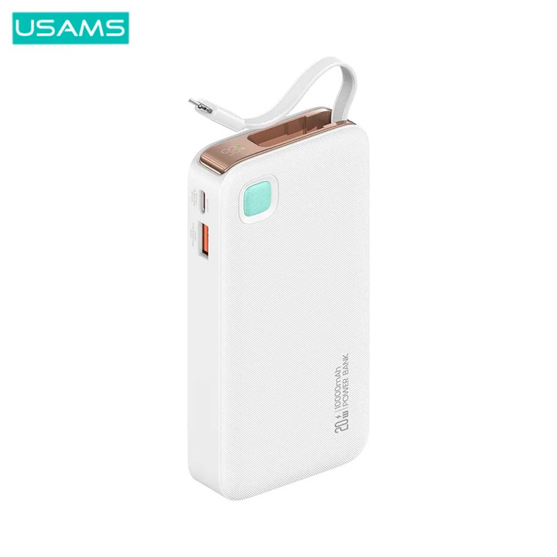 Batterie Lightning Rétractable) 10000mAh Blanc – PhoneFrance