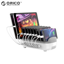 Station Chargement Orico (10x USB) 120W Blanc – PhoneFrance