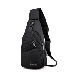 Sac avec Port USB Noir – PhoneFrance