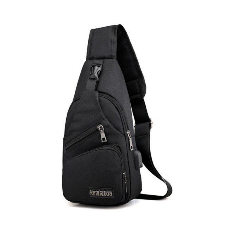 Sac avec Port USB Noir – PhoneFrance