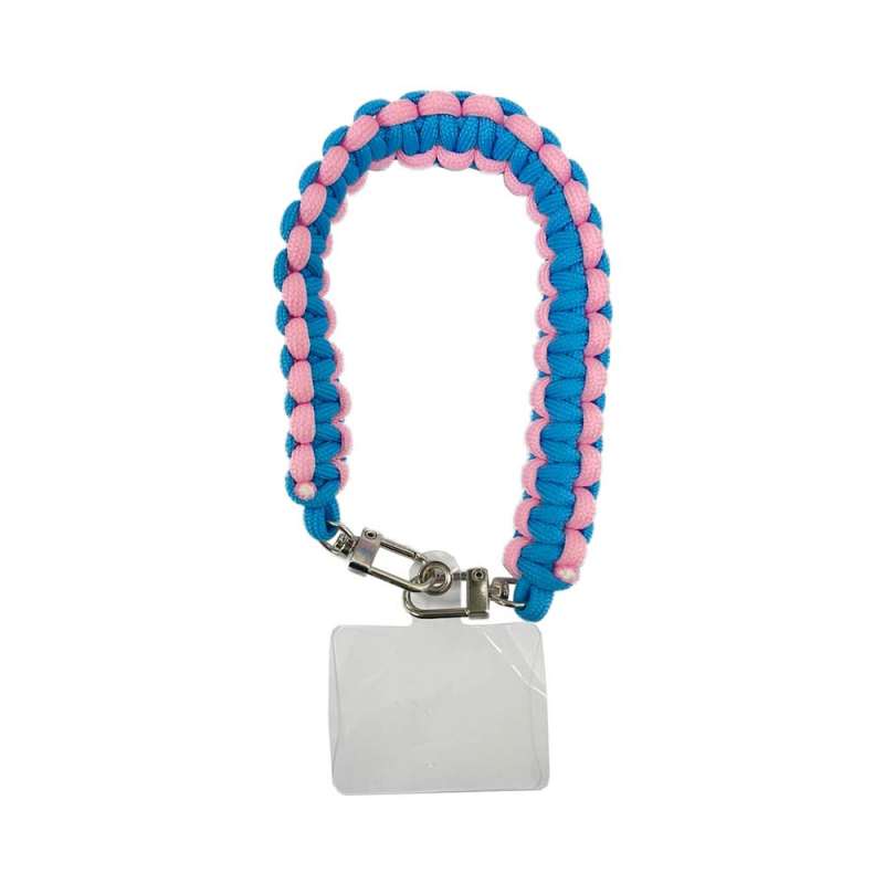 Bracelet pour Smartphone Tressé Bleu et Rose – PhoneFrance