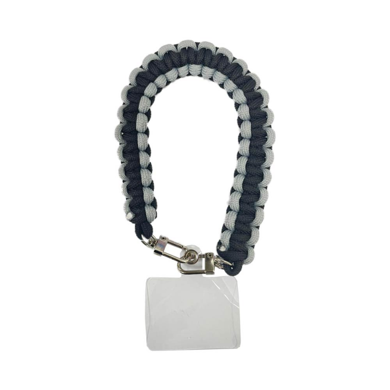 Bracelet pour Smartphone Tressé Noir et Gris – PhoneFrance