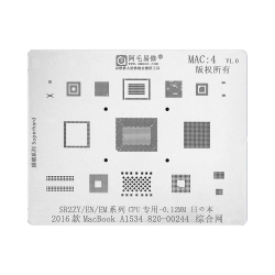 Pochoir BGA MacBook AMAOE MAC4 A1534 CPU – PhoneFrance