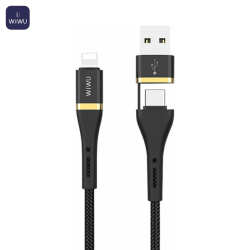 Câble USB-C vers Lightning (1.2m) ED-105 Noir – PhoneFrance