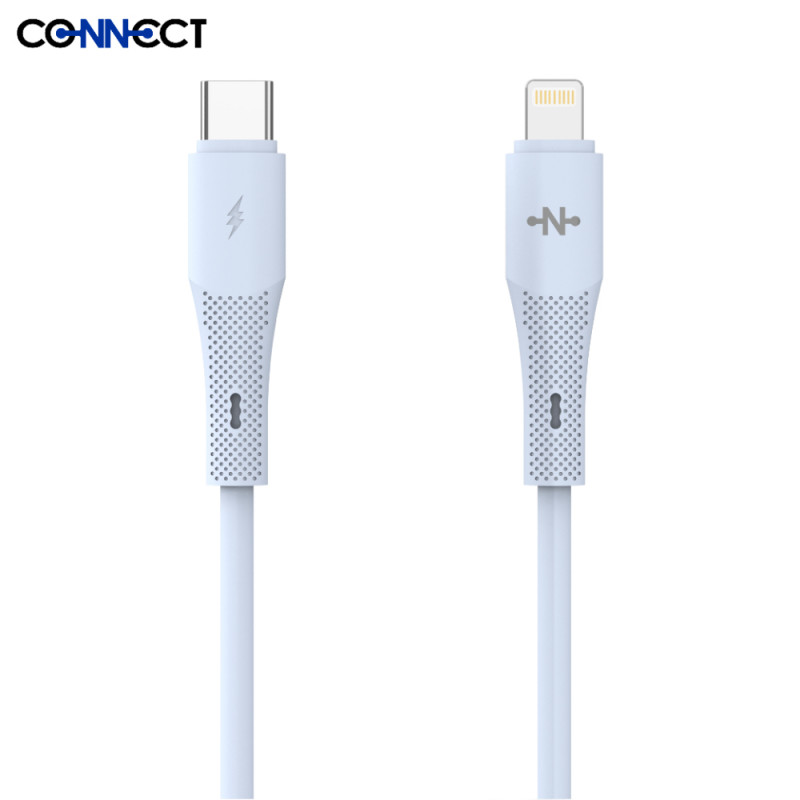 Câble CONNECT MC-CB2L14 30W (1m) Bleu – PhoneFrance