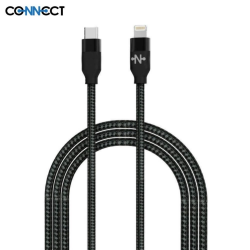 Câble MC-CLN3 Nylon Tressé 20W (1m) Noir – PhoneFrance