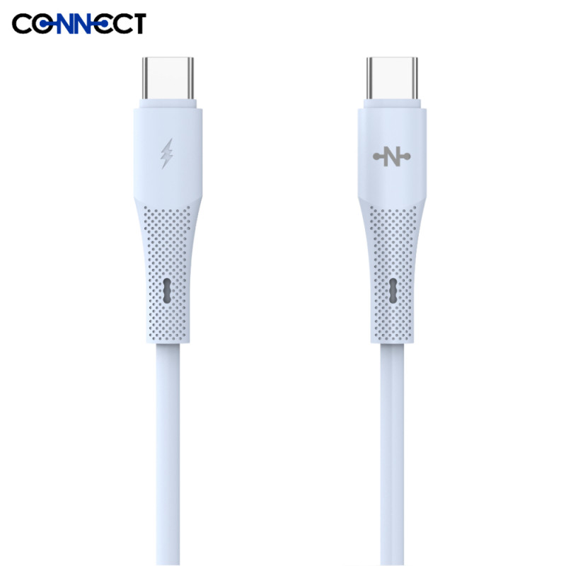 Câble USB-C CONNECT MC-CB2C14 36W (1m) Bleu – PhoneFrance
