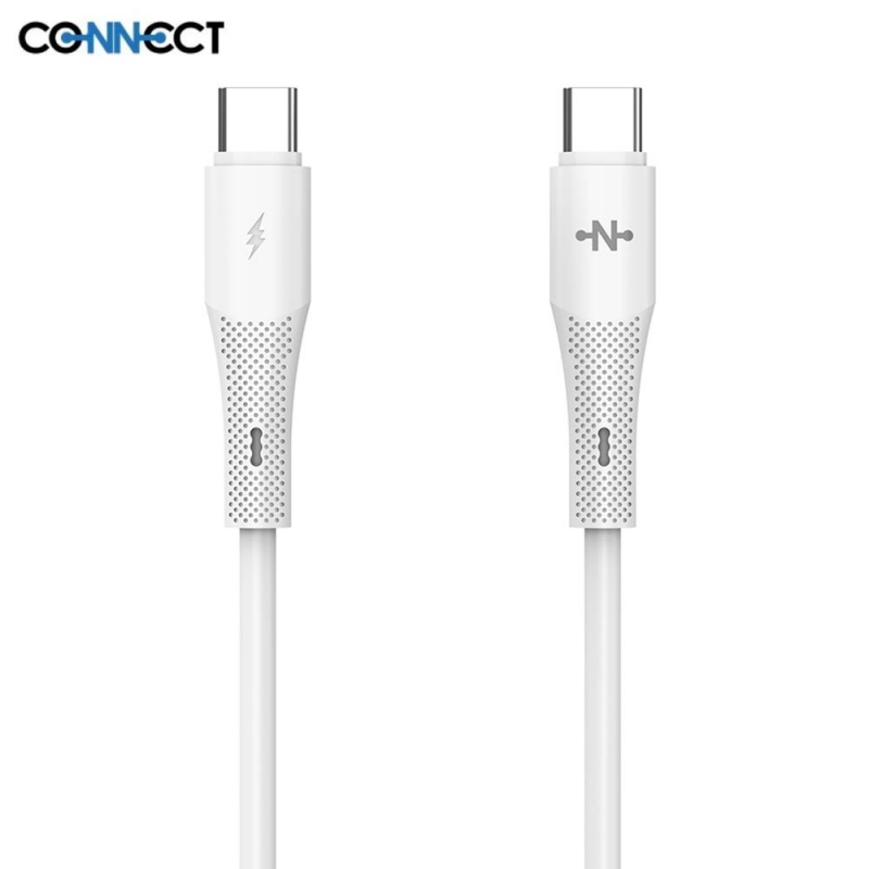 Câble USB-C CONNECT MC-CBC14 36W (1m) Blanc – PhoneFrance