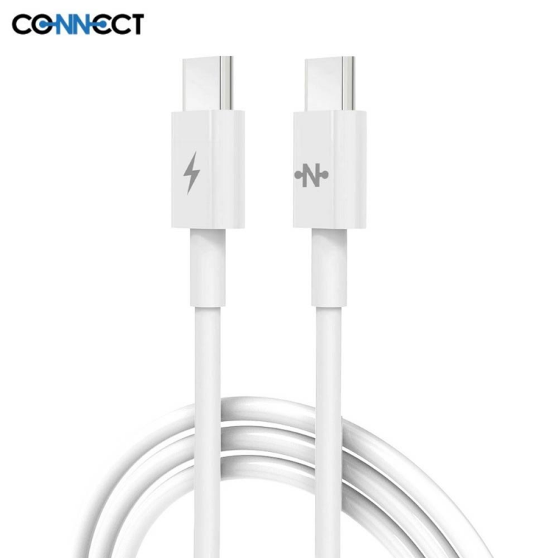 Câble USB-C CONNECT MC-CCB6 60W (2m) Blanc – PhoneFrance