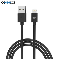 Câble Lightning CONNECT MC-CLN1 12W (1m) Noir – PhoneFrance