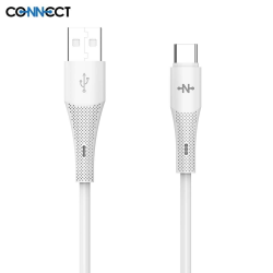 Câble USB-C CONNECT MC-CBC13 24W (1m) Blanc – PhoneFrance