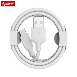 Câble USB vers USB-C d-power F6002 (1m) Blanc – PhoneFrance