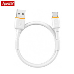 Câble USB vers USB-C d-power F6005 (1m) Blanc – PhoneFrance