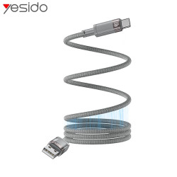 Câble vers USB-C Magnétique Yesido (1m) Noir – PhoneFrance