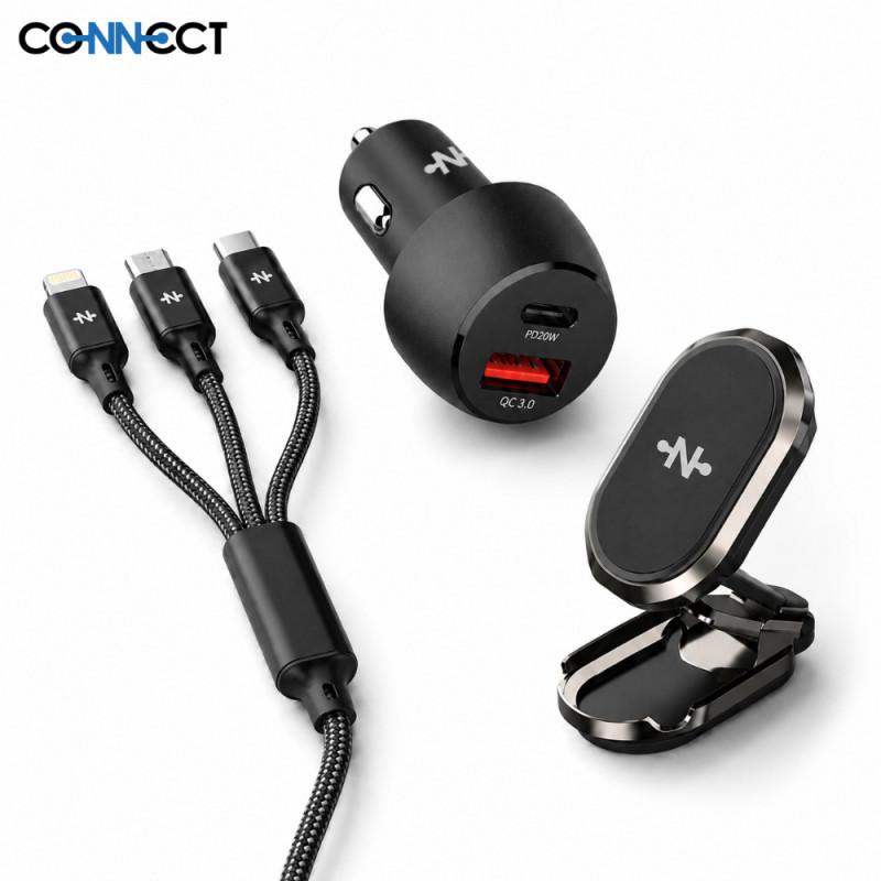 Pack 48W + Câble de Charge 3A 3-en-1) Noir – PhoneFrance