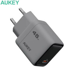 Chargeur GaN AUKEY PA-C2 USB-C 45W Gris – PhoneFrance