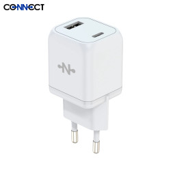 Chargeur Charge Rapide 33W (USB + USB-C) Blanc – PhoneFrance