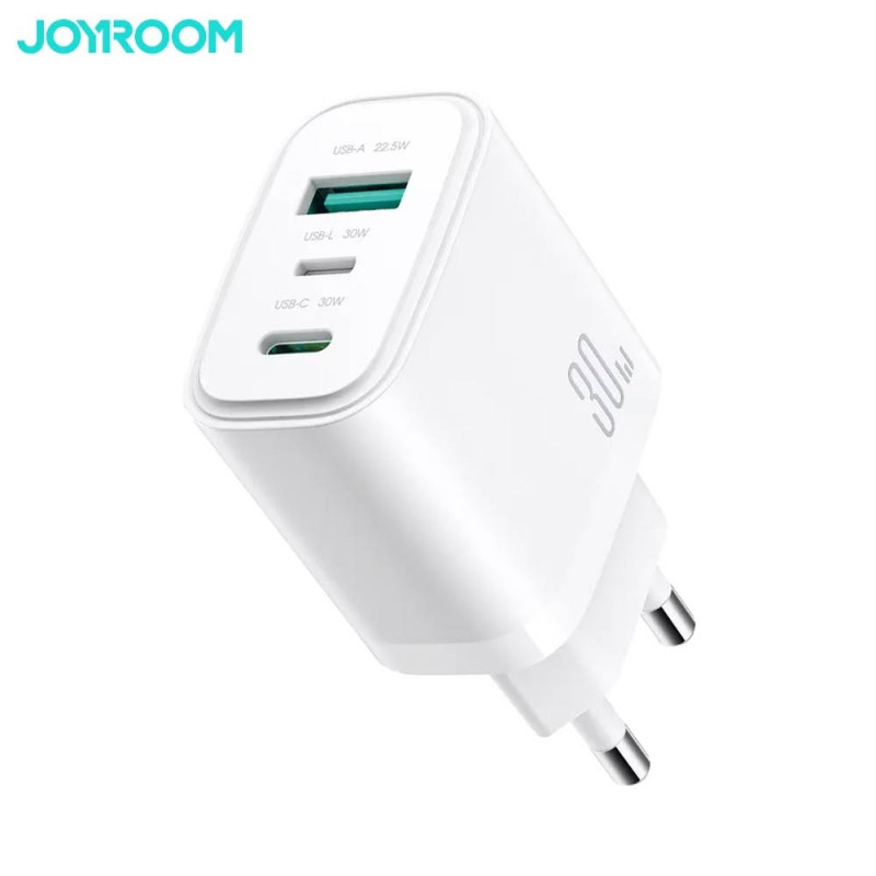 Chargeur JR-TG6 30W (USB-C + USB + Lightning – PhoneFrance