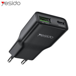 Chargeur Multi GaN Yesido USB + USB-C 20W Noir – PhoneFrance