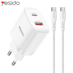 Chargeur 20W Câble USB-C vers USB-C Blanc – PhoneFrance