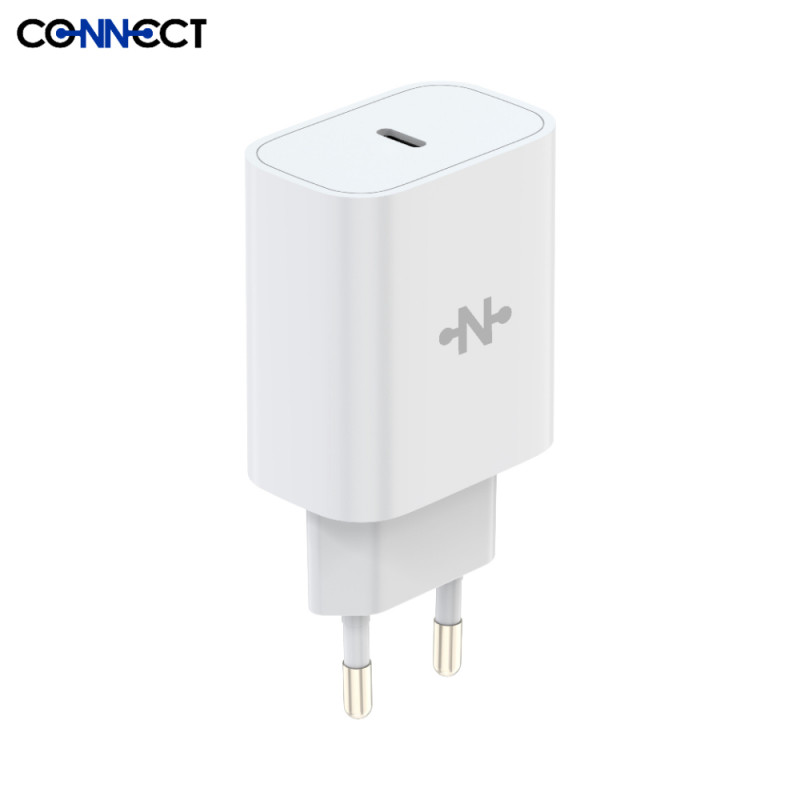 Chargeur USB-C CONNECT MC-CBC20W 20W Blanc – PhoneFrance