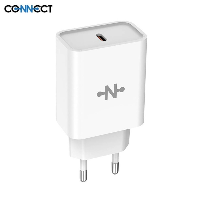 Chargeur USB-C CONNECT MC-CBC25W3 25W Blanc – PhoneFrance