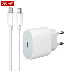 Chargeur Data USB-C vers Lightning (1m) Blanc – PhoneFrance