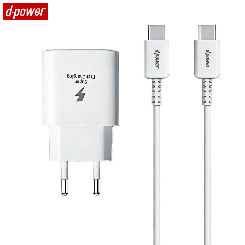 Chargeur d-power J8545W 45W Câble USB-C Blanc – PhoneFrance
