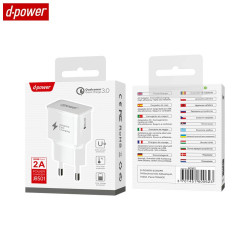 Chargeur Secteur USB d-power J8501 Blanc – PhoneFrance