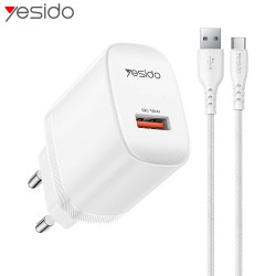 Chargeur USB 18W Câble USB vers USB-C Blanc – PhoneFrance