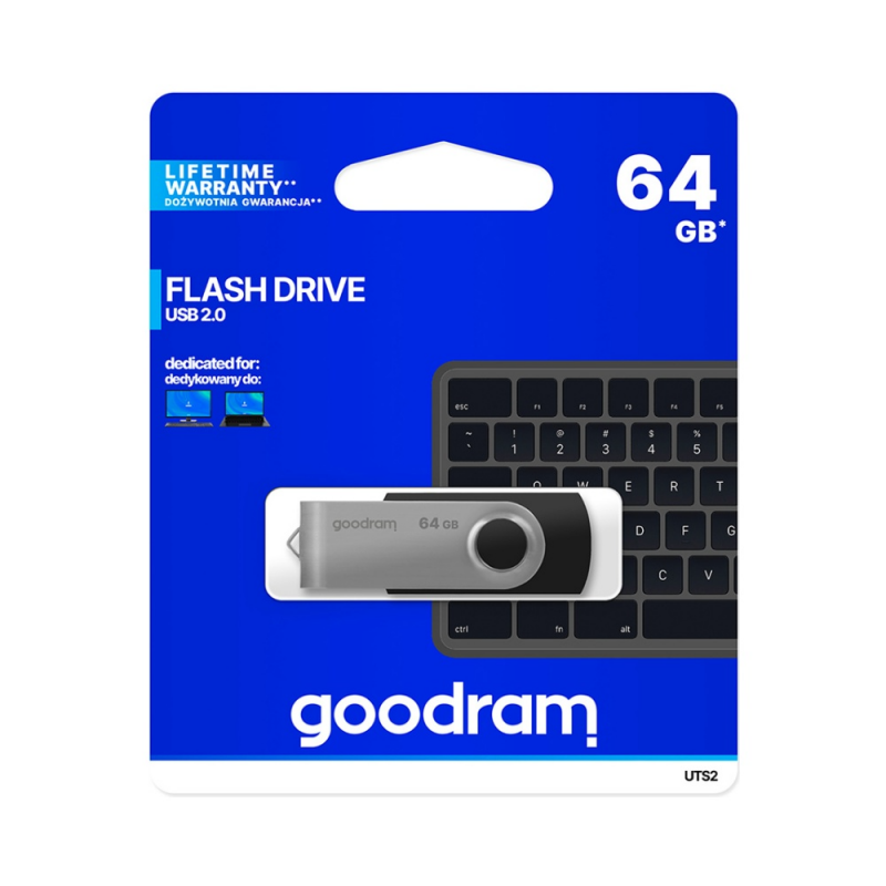 Clé USB 2.0 (64Go) - UTS2-0640K0R11 - Noir – PhoneFrance