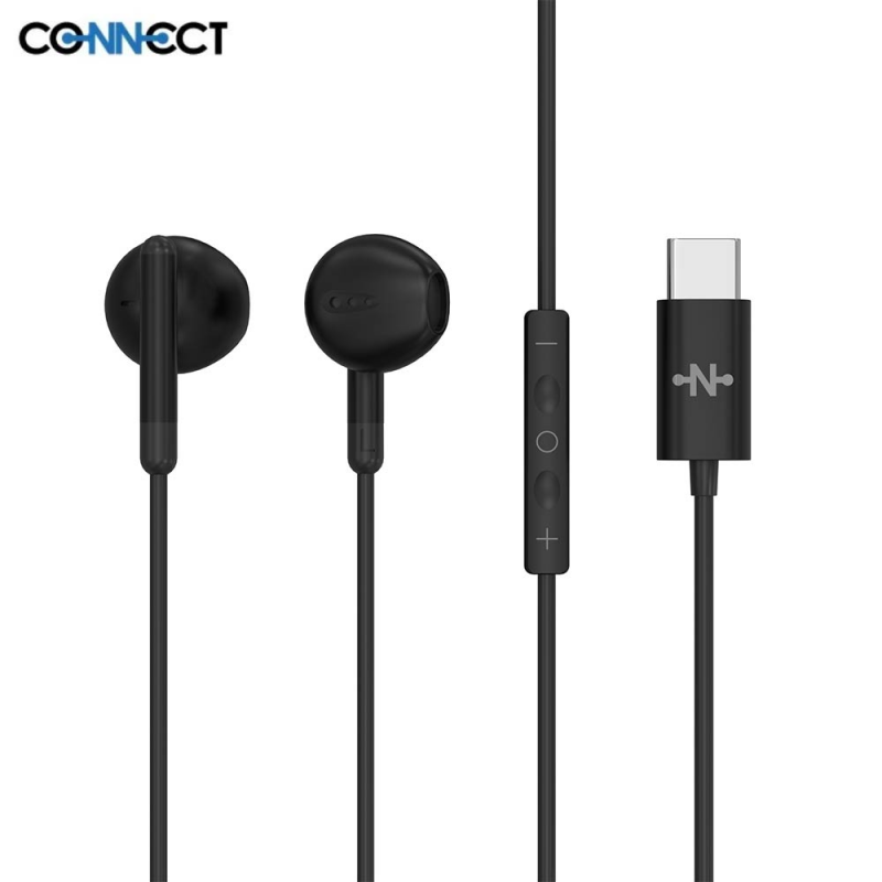 Écouteurs USB-C CONNECT MC-EFNC01 Noir – PhoneFrance