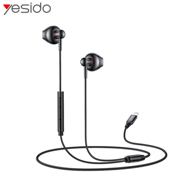 Écouteurs Yesido YH48 (sans Bluetooth) Noir – PhoneFrance