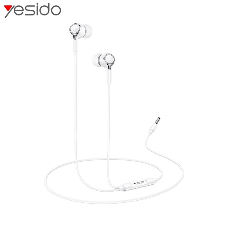Écouteurs Jack 3.5mm Yesido YH53 Blanc – PhoneFrance