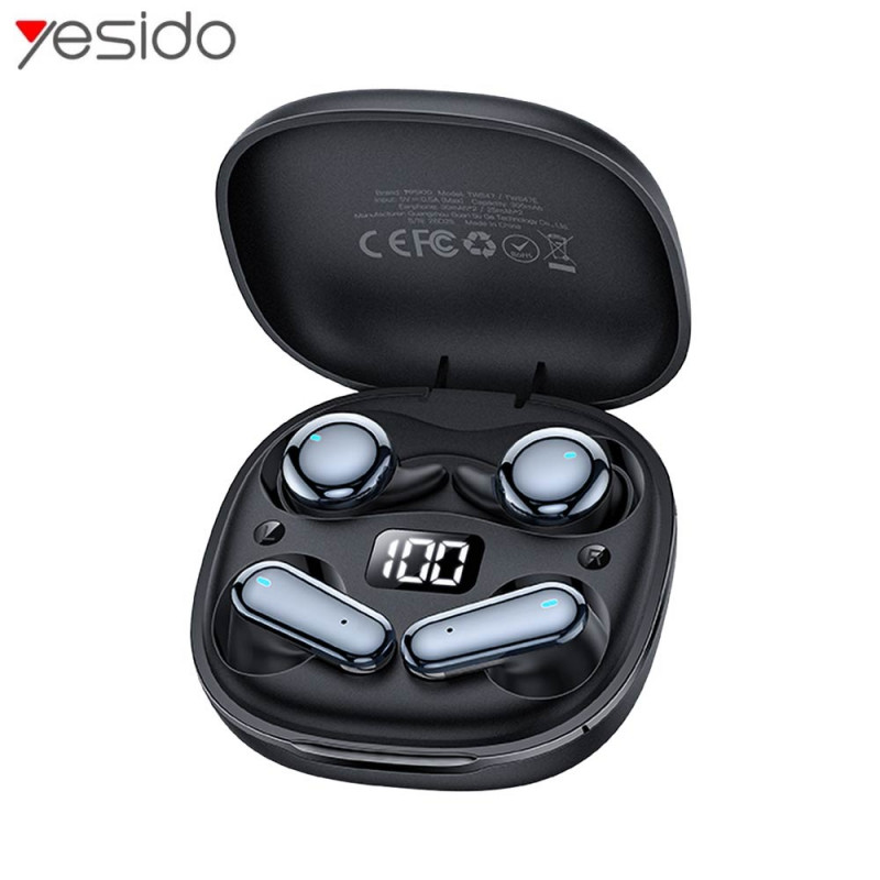Écouteurs Bluetooth Yesido TWS47 2 en 1 Noir – PhoneFrance