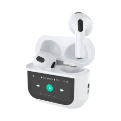 Écouteurs Apro-02 Écran (BT 5.3) Blanc – PhoneFrance