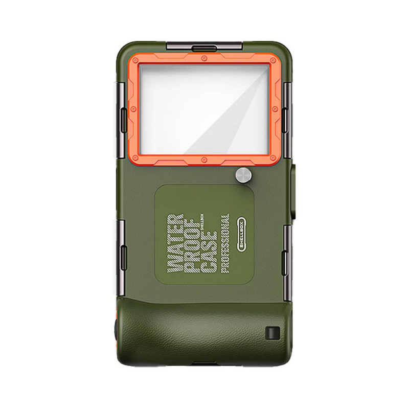 Coque Universelle 6.8" Bouton Photo Vert – PhoneFrance